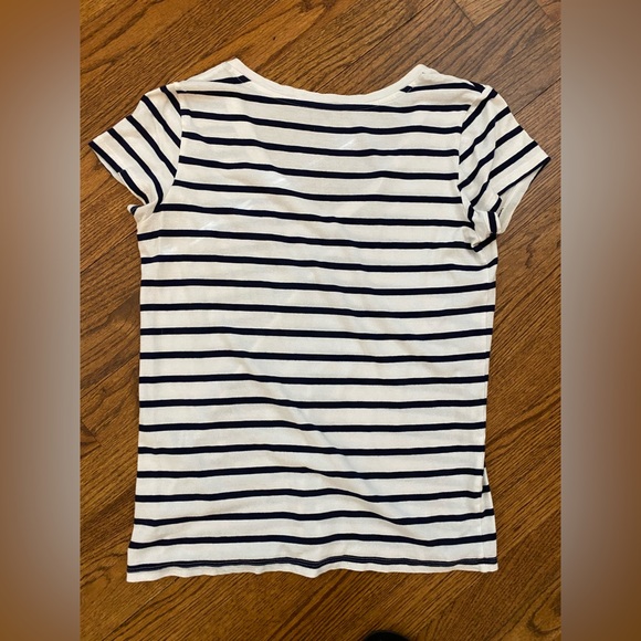 Gap The Essential V-neck Striped Tee - Picture 4 of 8